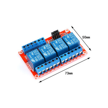 Raspberry pi relay module 1-way 2-way 4-way 8-way 12v optocoupler high and low power trigger normally open normally closed 4-way relay 5v