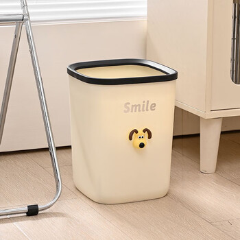 Jinxiu centennial trash can household large large capacity living room toilet bathroom bedroom kitchen dormitory office press circle paper basket without cover large size 1 12l