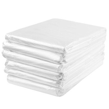 Yimeide fw-2061 garbage bag flat mouth thickened white hotel commercial sanitation property plastic bag 100*120cm 50 pieces