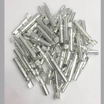 Mc4 photovoltaic connector male and female inner core solar panel wire connector pin accessories positive and negative open terminals mc4 photovoltaic connector inner core 100 pairs