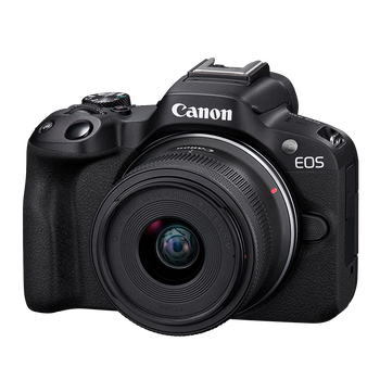 95% new canon eos r50 small and portable equipped with a variety of intelligent automatic shooting functions rf-s18-45 lens mirrorless digital kit black