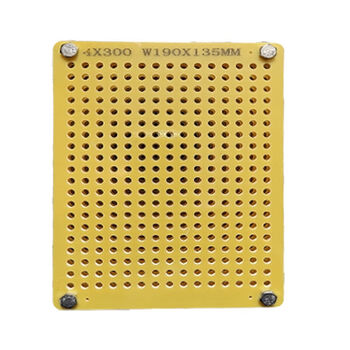 Shelf hole board storage box milling cutter drill bit tabletop round hole kitchen round handle multi-functional hardware tool with holes regular plate aperture 4mm 300 holes yellow epoxy board