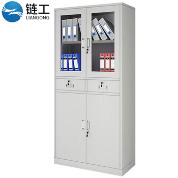 Chain worker steel iron cabinet 85*39*180cm file cabinet with lock file cabinet storage receipt cabinet medium two bucket equipment