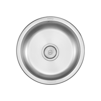 Higold angus c2 series stretched round single plate round sink bar mini disc kitchen small sink 920200a original color sink (425 diameter)