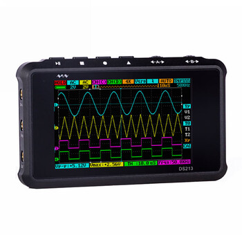 Yupei ds213 handheld digital storage oscilloscope, handheld small mini portable oscilloscope, four-channel automotive repair bandwidth 15m sampling rate 100m ds213 oscilloscope + tool kit