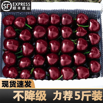 Xianyouji chile imported 4j cherry santina jd - next-day delivery to many places, large cherry gift box for new year's goods, 5 catties (net weight), gift box, preferred extra large fruit 2j, single fruit 28-30mm