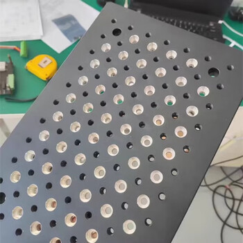 U-shaped guide rail bed curtain dormitory customized m5/6 threaded hole aluminum alloy honeycomb panel hole plate bottom plate optical experiment black 2 customized remarks