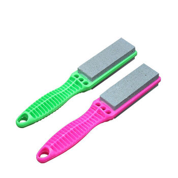 Enshousu household large double-sided whetstone kitchen fine with base blade extra small oil stone kitchen knife sharpening stone extra small (9cm)