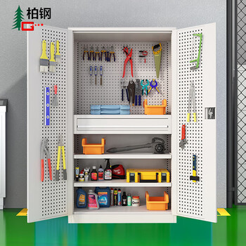 Baigang heavy-duty tool cabinet multi-functional storage cabinet auto repair tool accessories storage cabinet workshop storage cabinet with mesh plate bg-gj-1158