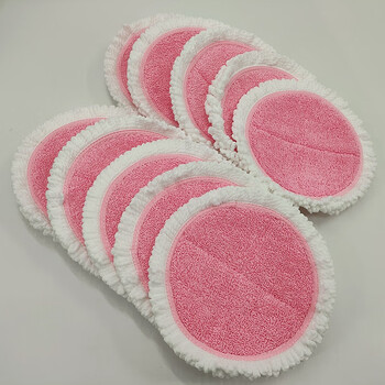 Aosda adapted bobot electric mop cloth bobot replacement head round decontamination absorbent mop household accessories 10 pieces (adapted to bobot mop)
