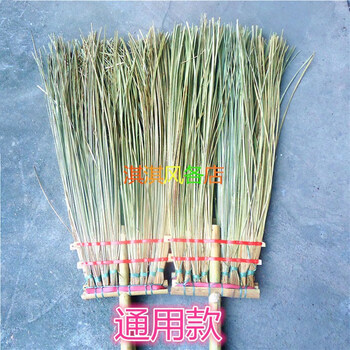Outdoor factory road sweeper, long sweeping bamboo broom, thickened large bamboo broom, road sweeper, indonesian sunflower bone, golden, universal 3