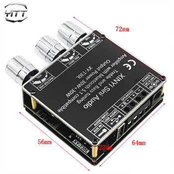 Hifi level high fidelity 5.1 bluetooth digital amplifier board 2.0 two-channel stereo high and low bass module t30l