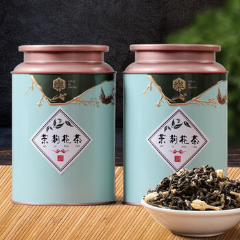 Gugentang jasmine tea green tea 2024 new tea spring tea wholesale bulk strong flavor canned factory direct two cans 300g gift bag