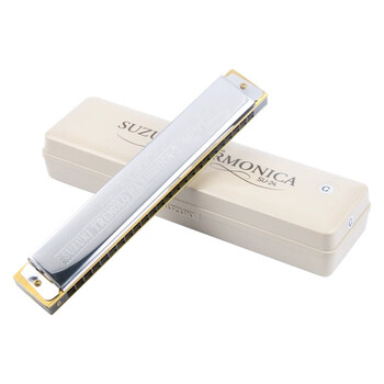 Benro japan's original imported suzuki harmonica 24-hole polyphonic c key high-end professional performance level adult beginner 24-hole c key originally imported polyphonic c key