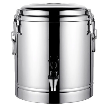 Quanshi stainless steel insulation bucket 50l with faucet commercial large-capacity milk tea bucket sealed bucket soup bucket construction site insulation bucket