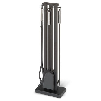 Pilgrim fireplace tool set matt black contemporary