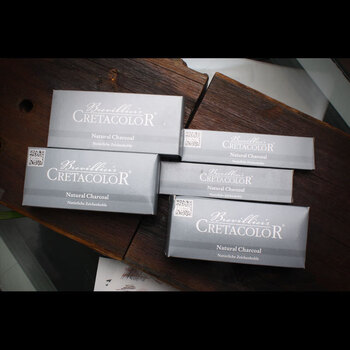 Customized austrian cretacolor carbon rods natural charcoal willow charcoal rods boxed 10 11-14mm 49341