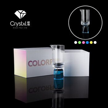 Bikeli crystal yitai white wine cup k9 grade crystal cup tianyuandangdang 10ml six-piece gift box set blue sea blue wine dispenser gift box