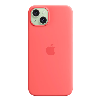 Quasi-new product magsafe silicone protective case for apple/apple iphone 15 plus - guava color magnetic phone case apple original phone case