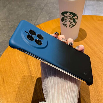 Suitable for skin-feel gradient color borderless mate60pro mobile phone case mate50 new half pack p60pro women's p50 creative nova blue + black skin-feel two-color borderless huawei nova 9 se
