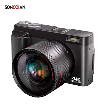 Songdian dc101a digital camera, mirrorless compact camera, entry-level student, high-definition video and recording, 64g memory, can store about 6000 photos + wide-angle lens