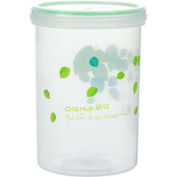 Camellia (chahua) sealed jar plastic food bottle honey lemon passion fruit bottle pickle jar with lid household storage jar 3073 1420ml