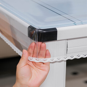 Fire table cover leather cover transparent tablecloth high-end waterproof and oil-proof coffee table cover square 80x80 electric stove cover transparent pvc table cover 1.5 thickness 80*80cm