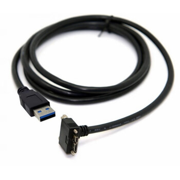 Highly flexible usb 3.0 cable a/micro-b vision machine industrial camera connection data cable elbow with screws others 8 meters