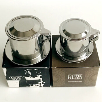 Linku vietnamese pot coffee pot vietnamese drip cup stainless steel coffee filter cup does not require filter paper dripping small cup of coffee