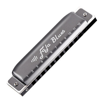 Dongfang ding dongfang ding easttop 12-hole blues 1201s harmonica beginner entry adult professional performance practice fala gray cover resin grid f key