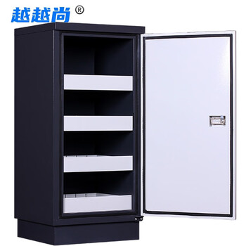 Yueyue shang anti-magnetic cabinet 4-drawer mechanical lock disk fire-proof and moisture-proof anti-magnetic safe anti-magnetic information safety cabinet 525*480*1100mm yys-fcg-018