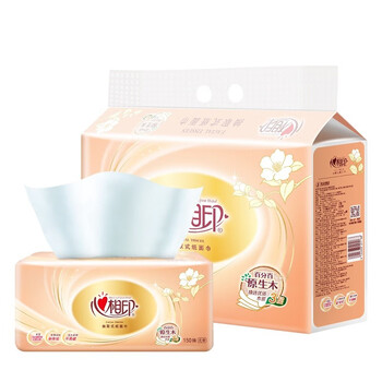 Xinxiangyin tissue paper napkins, classic series, 3 layers, 150 sheets*6 packs, medium size, soft tissue paper, carrying bag