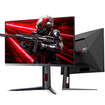 95% new aoc 24.5-inch fastips native 300hz overclocked 310hz 1ms hdr400 factory color correction hardware low blue light gaming monitor aegis 25g4s