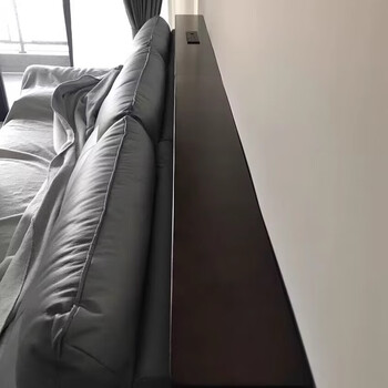 Living room function electric sofa rear shelf against the wall solid wood bedside back clip gap long shelf ultra-narrow table size customization consult customer service