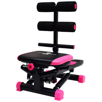 Jianlihu stepper multi-function mountain climbing home stepper in situ exercise sit-ups waist slimming fitness equipment black rose color