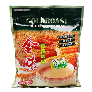 Golden nutritional oatmeal original flavor 600g bag instant fortified calcium nutritional oatmeal drink breakfast instant meal replacement classic original oatmeal 600g*1 bag