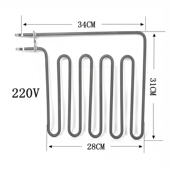 Dry steam oven heating tube, sauna furnace heating tube, haveya stove bar, heating tube, electric heating tube furnace wire 5u green-220v/2.5kw