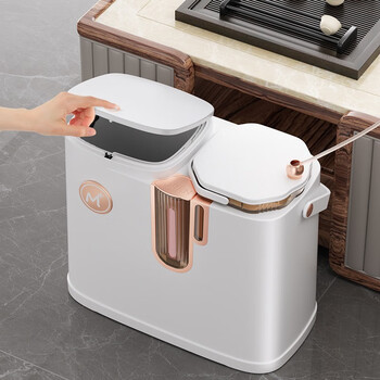 Beishan tea bucket dual classification trash can dry and wet separation storage bucket household tea filter bucket tea dregs bucket luxury model wet and dry separation tea bucket