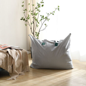 Moving bag packing duffel bag thickened clothing packing bag large capacity strong and durable travel quilt storage bag huge size 80x90cm) random color 2 pack