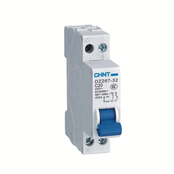 Double-wire circuit breaker double in and double out dpn small dz267-32 air switch 10 16 25a dz267-32 1p+n c16