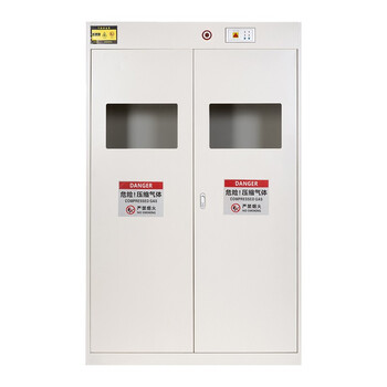 Jingdun gas cylinder cabinet explosion-proof cabinet laboratory factory compressed gas storage safety cabinet gray and white three-bottle cabinet