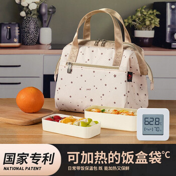 Benski usb heated insulated bag lunch box lunch bag food insulated box breast milk fresh refrigeration aluminum foil thickened insulated bag fresh little moonlight usb heated version
