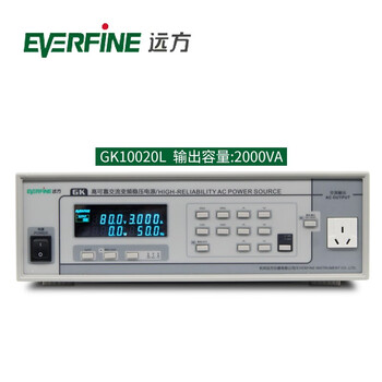 Everfine remote ac variable frequency regulated power supply gk10010 digital display voltage and current measurement high precision gk1005/10020l gk10020l 2kva