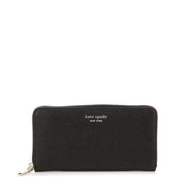 Kate spade kate spade new york women's wallet long zipper color matching temperament fashion 20016087 bj black