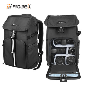 Prowei slr bag camera bag shoulder photography bag digital canvas outdoor waterproof travel backpack