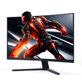 95% new aoc 31.5-inch 2k 180hz fast lcd 1ms hdr10 factory color correction 1500r curved gaming e-sports computer monitor aegis series cq32g4e