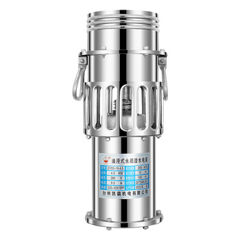 Renjuyi permanent magnet variable frequency submersible pump high flow oil immersed pump flood control and drainage portable pump fish pond breeding irrigation agricultural water pump all stainless steel 6 inches 45kw 200 tons 10 meters