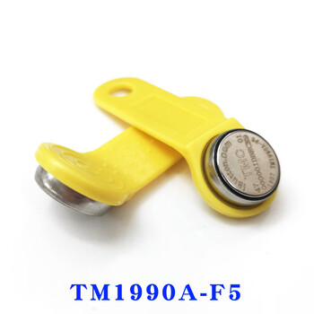 Gjxbptm card ib card electronic key ibutton smart card 90d information button tm card rw1990tm tm1990a-f5 read-only/yellow