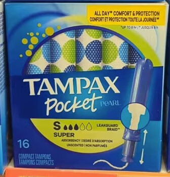 Danbis canadian purchasing agency tampax danbis plastic catheter tampons 96 pieces regular/large 1 flow hygiene s size large 1 flow 16 pieces