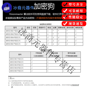 Hikvision visionmaster dongle imvs-vm-6200/7200vm algorithm visual inspection software this product provides light guidance. if you need 1-to-1 project support, please contact customer service